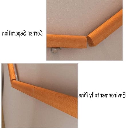 Houten Leuning - Muursteun Trap - Veilig Lopen - Massief Hout - 120cm - Houtkleur