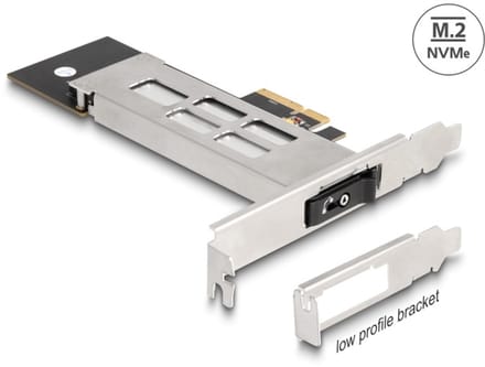 Delock Mobile Rack PCI Express Card for 1 x M.2 NMVe SSD - Low Profile Form Factor