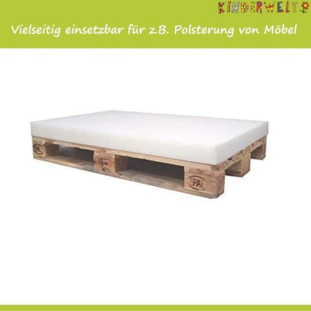 Schuimplaat 60 x 40 x 6 cm voor DIY-projecten, meubels en camping