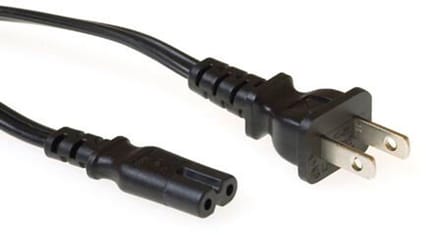ACT Netsnoer USA connector - C7 zwart 1,8 m AK5074