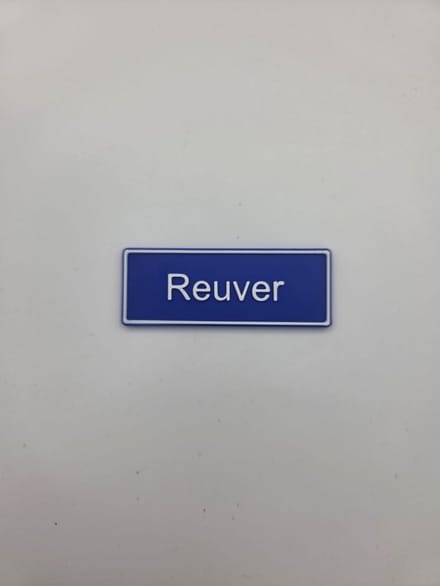 Koelkast Magneet plaatsnaam 8 X 3 CM Reuver