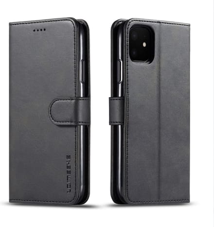 LC.IMEEKE Wallet / portemonnee hoesje voor iPhone 11 / iPhone Xr - Zwart
