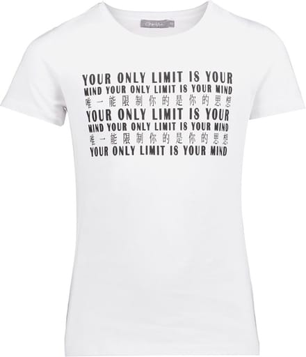 Geisha meisjes t shirt maat 128 wit met tekst