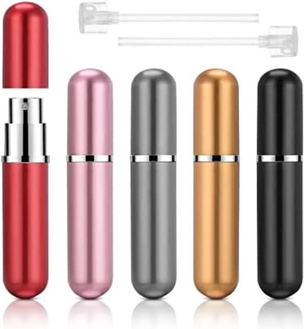 Mini reisparfumspray set - 5 stuks hervulbare flesjes