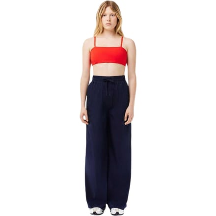 Lacoste Dames/Dames Oversized Broek Met Wijde Pijpen (Marineblauw)