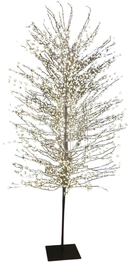 Luca Lighting Zwart Boom met Klassiek wit 2700LED Verlichting, Timer - H210 x Ø100 cm