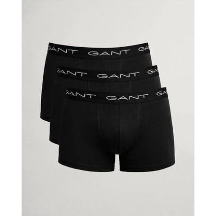 Gant Boxershorts Trunk 3-Pack Zwart - Maat XL - Heren