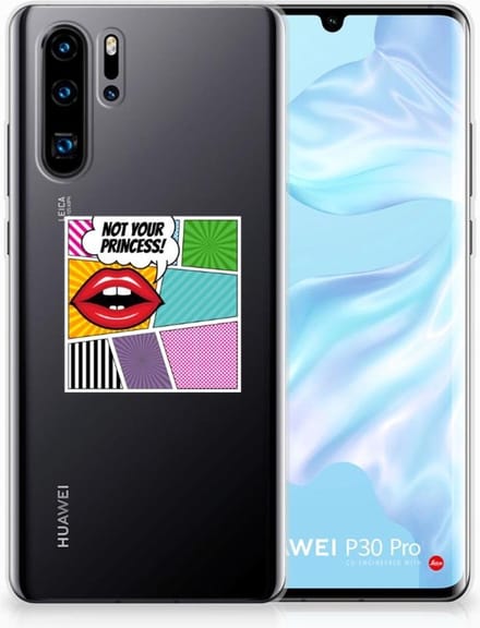 Huawei P30 Pro Silicone Back Cover Popart Princess