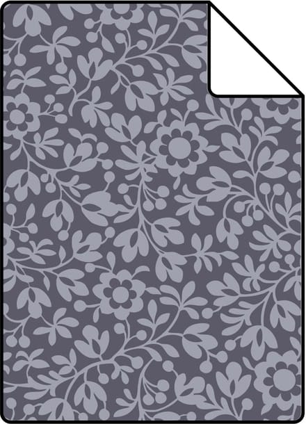 Proefstaal ESTAhome behang bloemetjes blauw - 26.5 x 21 cm - 131668-S