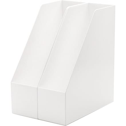 Boekenopbergrek Eenvoudig Multifunctioneel Draagbaar Plastic Desktop Boekensteun Bestandsorganizer voor Kantoor white