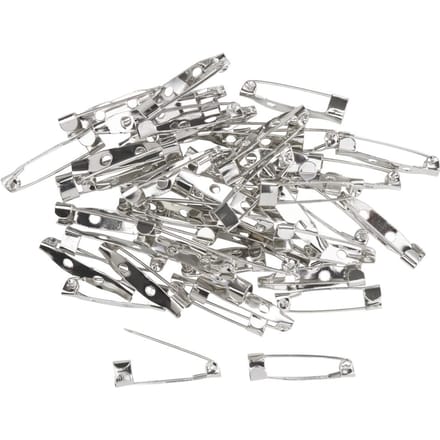 VBS Broche speld, 50 stuks - Zilverkleurig