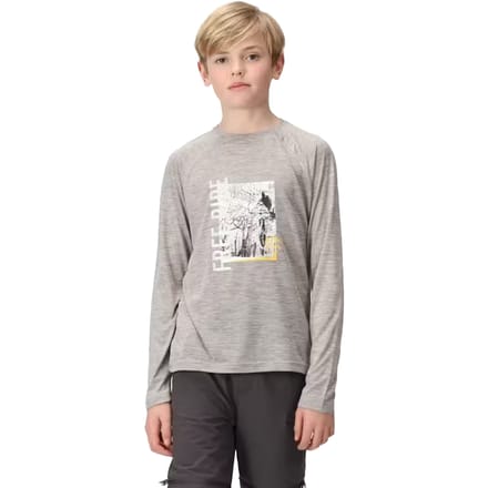 Regatta Kinderen/Kinderen Burnlee T-Shirt (Zilvergrijs gemêleerd)