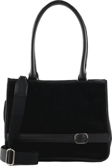 FREDsBRUDER Leren Jo Big Shopper Black Zwart