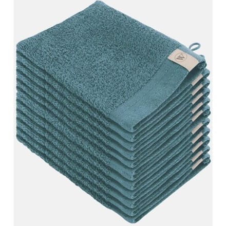 Walra Soft Cotton Washandjes 16 x 21 550gram Petrol - 12 stuks
