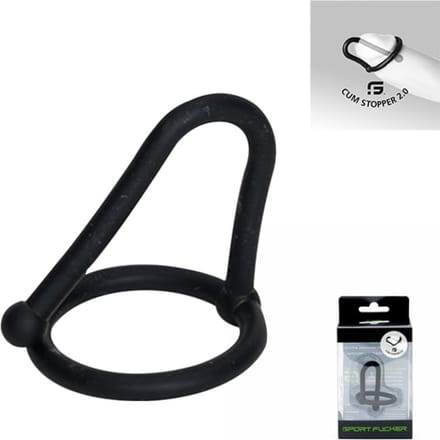 Sport Fucker - Silicone Cum Stopper 2.0 - Zwart