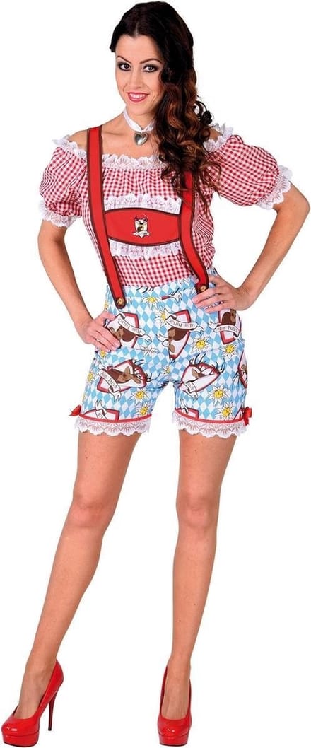 Hotpants lederhose dames - Maat XS/S