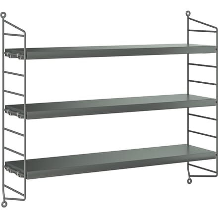 String Furniture Pocket plankenrek - dark grey