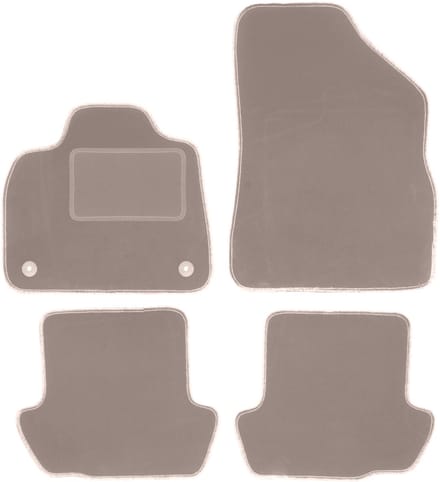 Beige veloursmatten voor: Citroen DS5 sedan (2011-2018)