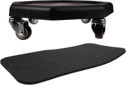 Buikspierroller Set - Core Trainer - Kracht Training - Stil en Duurzaam - 34 cm - Zwart