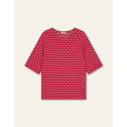Oilily Kayla Gebreide Top- maatM Spiced Coral