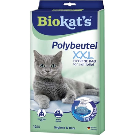 12 stuks Biokat's Wegwerp-Polyzakken voor Kattenbakken