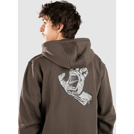 Santa Cruz Topo Hand Back Zip Hoodie zwart