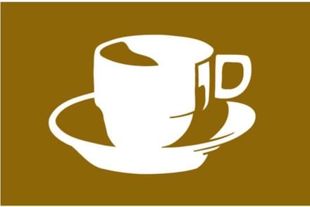 Stijlvolle Koffievlag Bootvlag 30x45 - Talamex
