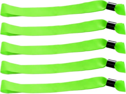 CombiCraft Blanco Textiel Polsbandjes Groen - 100 stuks