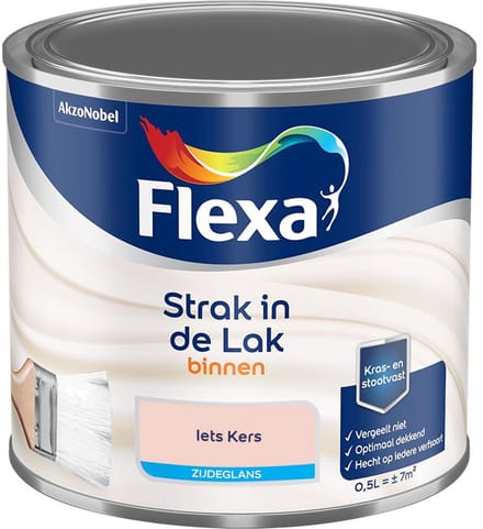 Flexa - Strak In De Lak Binnenlak Zijdeglans - Iets Kers - Mengverf - 500 Ml