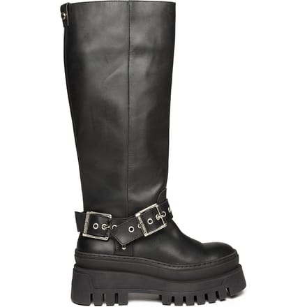 Steve Madden Cruz Boots Black Leather Taglia: 39 | Stivali Outlet | Donna | Nero