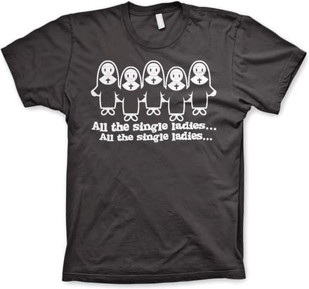Hybris All The Single Ladies... T-shirt donkergrijs