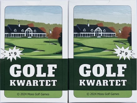 Golfkwartet cadeaubundel - Kaartspellen voor golfers - Educatief