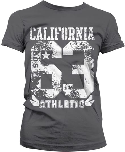 Hybris California 63 Athletic Girly T-shirt voor dames, donkergrijs