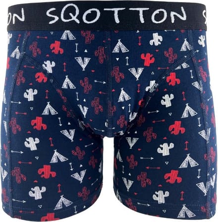 Boxershort - SQOTTON® - Wigwam - Zwart - Maat M