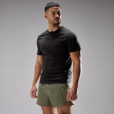 MP Heren Velocity Ultra Seamless T-Shirt - Gewassen Zwart - M
