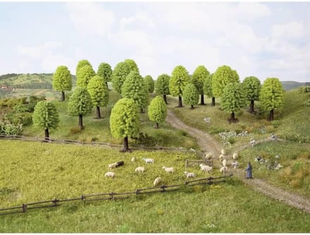 Hobby Bomen - Decoratie Bomen - Modelbouw Landschappen - Grootverpakking 50 stuks - 50-140 mm