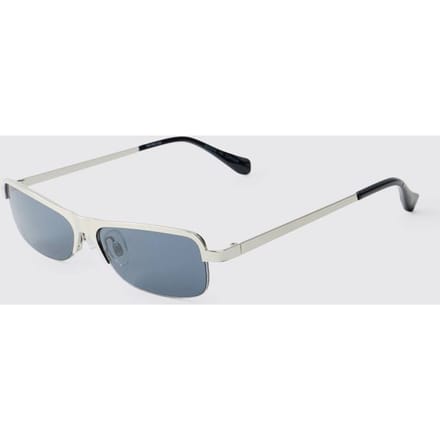 Rechthoekige Getinte Zonnebril | Silver