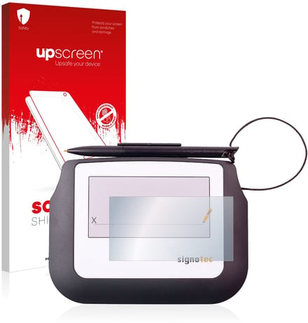 upscreen - Screenprotector voor Signotec Signature Sigma Lite - Folie Beschermfolie transparant
