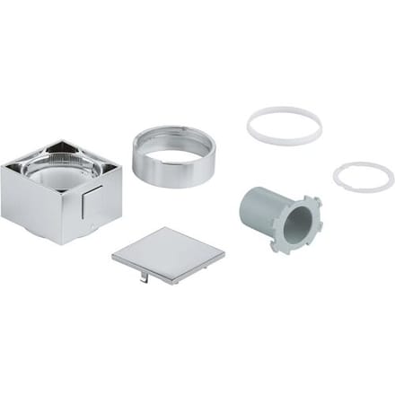 GROHE Temperatuurkeuzegreep 49091 vierkant voor THM-inbouwsets chroom, 49091000