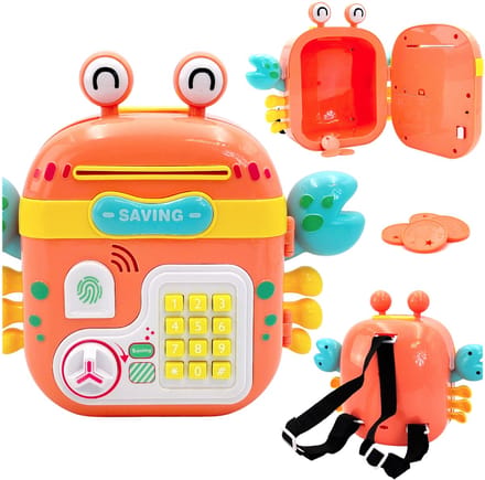 Woopie Interactieve Safe Kassa-rugzak met toetsenbord 4-in-1-munten - UNI