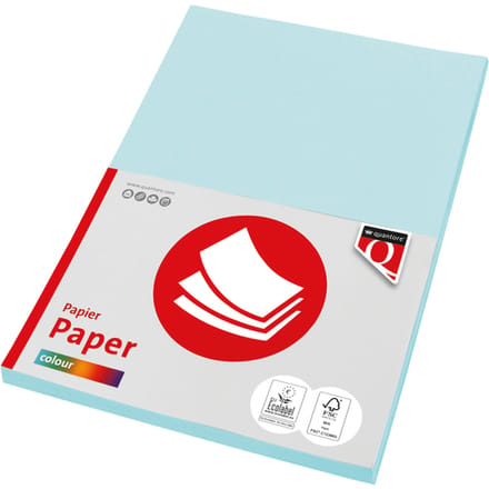 Kopieerpapier Quantore Colour A4 160gr lichtblauw 50 vel