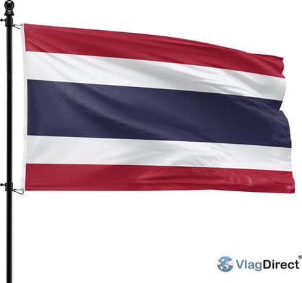 VlagDirect - Thailandse vlag - Thailand vlag - 90 x 150 cm.