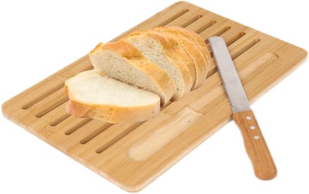 Cheffinger Broodsnijplank incl. Broodmes - 41cm - Bamboe