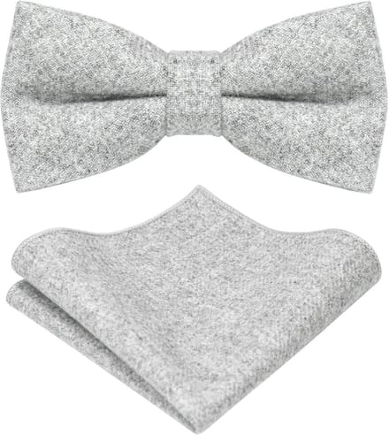 Herren Strikje & Pochetkwadraat Set Effen Vilt Herfst Winter