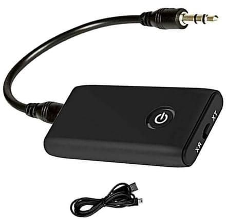 Bluetooth Zender Ontvanger - Audio Adapter - Draadloos Streamen - Zwart