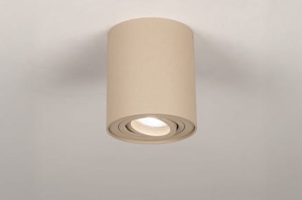 Lumidora Opbouwspot 75285 - HONEY - GU10 - Taupe - Metaal - ⌀ 9.7 cm