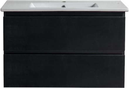 LINEA UNO - Kode 80 - Mat zwart - Badmeubel - - 301563
