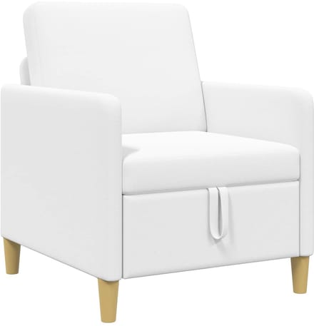 vidaXL - Sofa - met - Opbergruimte - Wit - 72 - x - 78 - x - 87 - cm - Polyester