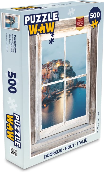 Puzzel Doorkijk - Hout - Italië - Legpuzzel - Puzzel 500 stukjes