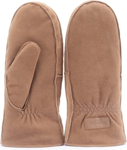 Warmbat Dames Wanten Goat Suéde - Cognac - Maat L
